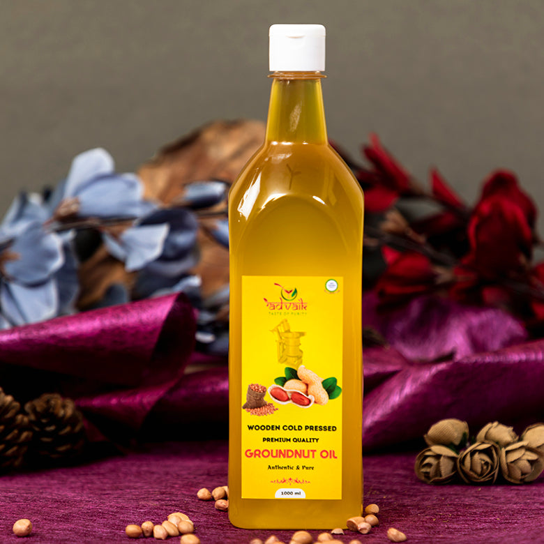 ADVAIK COLD PRESSED GROUNDNUT OIL (WOOD PRESSED) - 1000ml