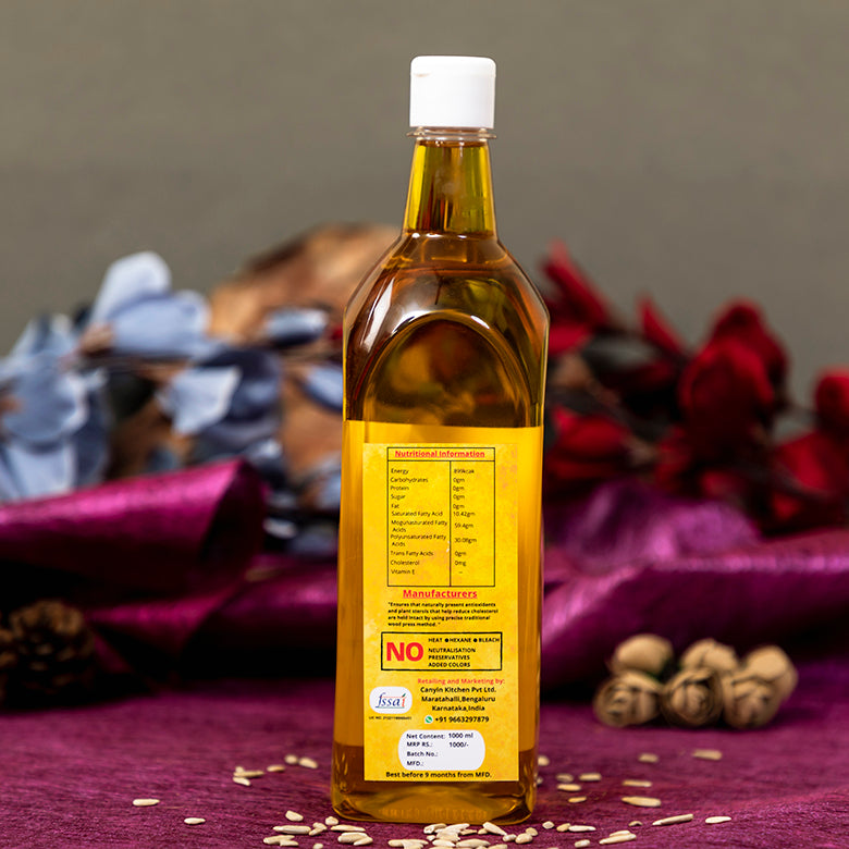 ADVAIK COLD PRESSED SUNFLOWER OIL (WOOD PRESSED & UNREFINED) - 1000ml