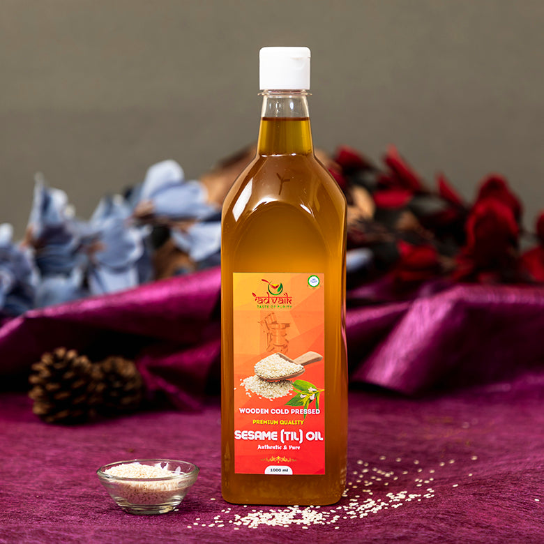 ADVAIK COLD PRESSED SESAME OIL (WOOD PRESSED & UNREFINED) - 1000ml