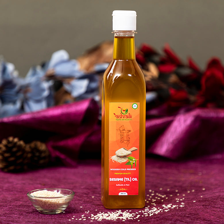 ADVAIK COLD PRESSED SESAME OIL (WOOD PRESSED & UNREFINED) - 500ml