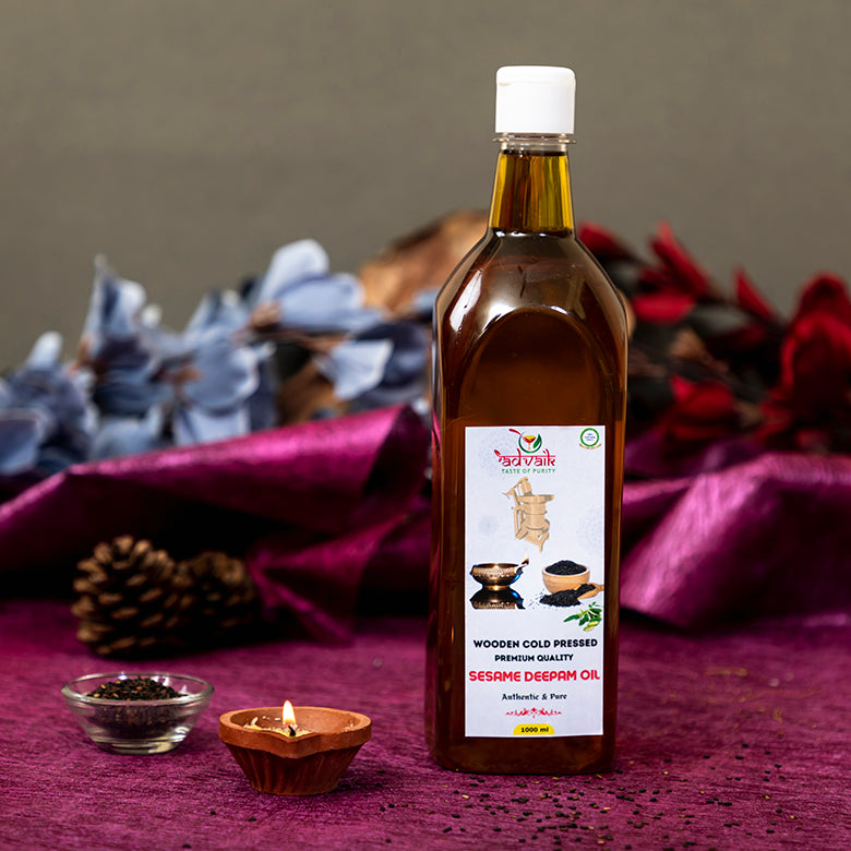 ADVAIK SESAME DEEPAM/LAMP OIL - 1000ML