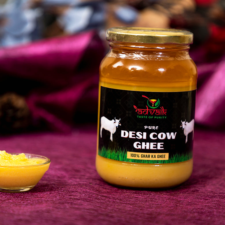ADVAIK Desi Cow Ghee(Made from Milk Cream) - 500ml